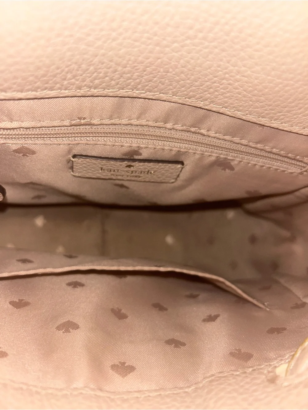 kate spade Two-Tone Beige & Cream Pebbled Leather Backpack